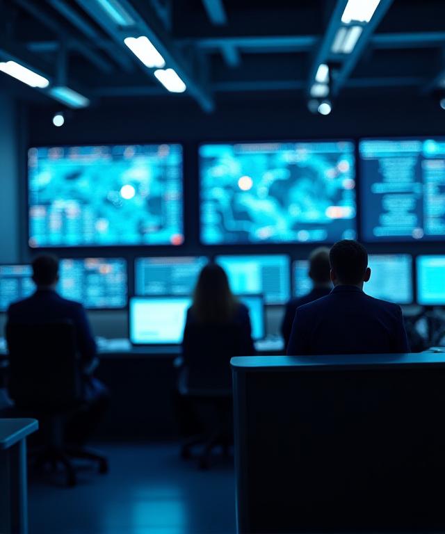 Modern logistics dispatch center